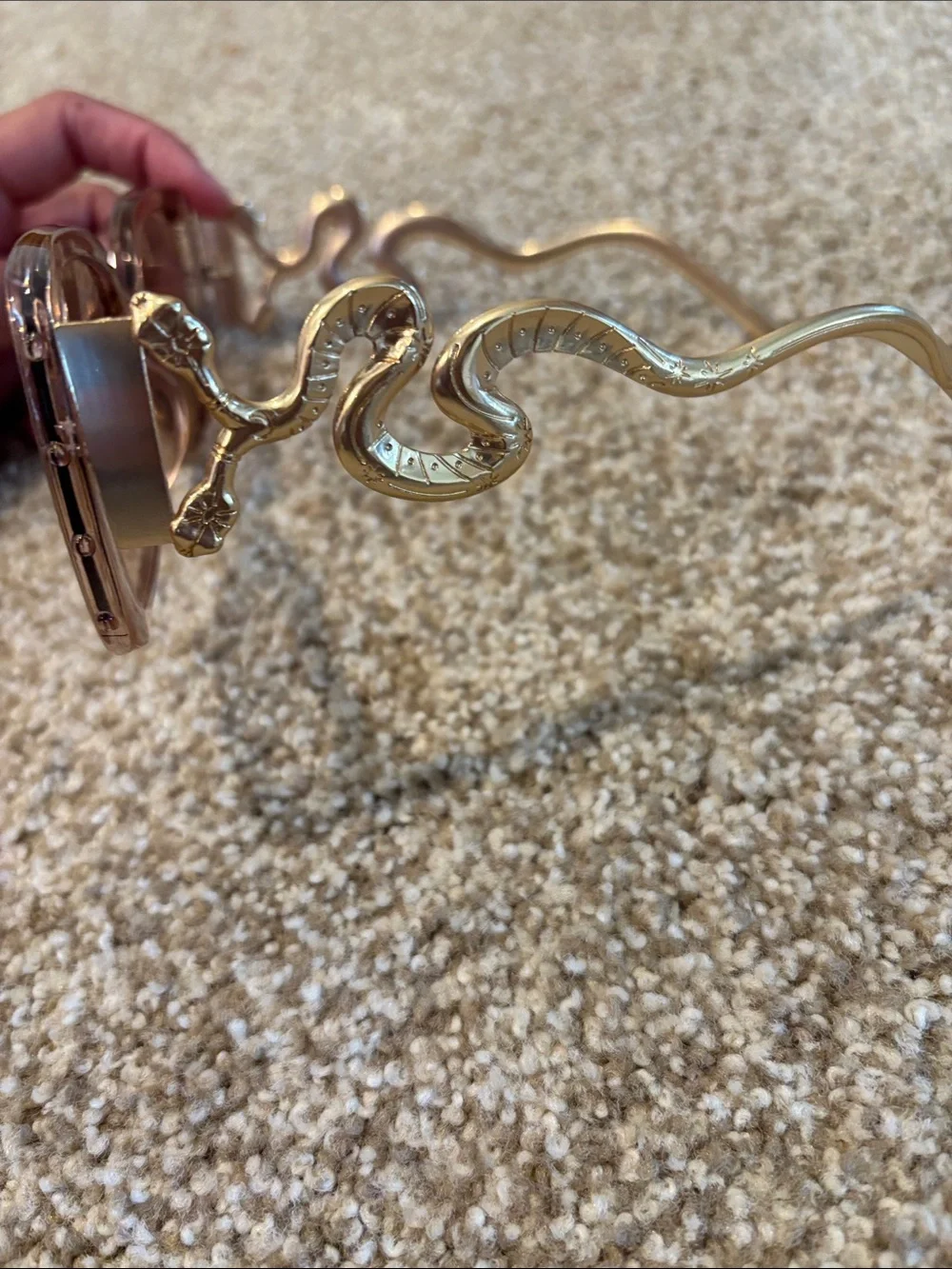 Transparent Light Brown Square Sunglasses - Women